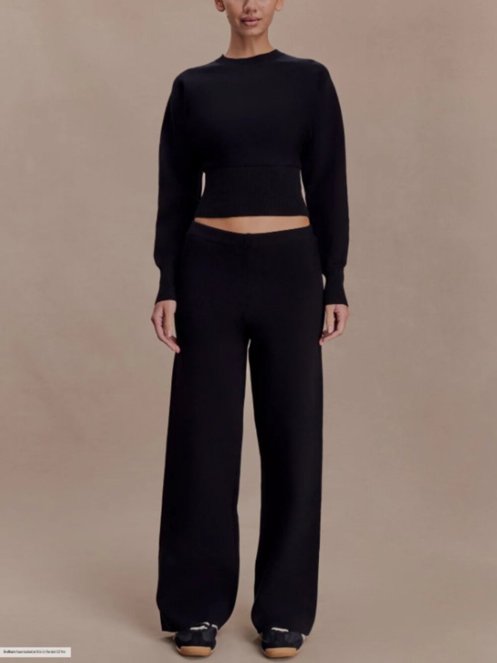 MESHKI Kerrymae Knit Pants Straight Leg Black size XL Minimalist Casual - Picture 9 of 12